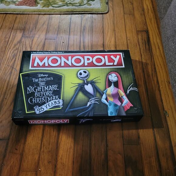 MONOPOLY Other - Nightmare Before Christmas Monopoly Board Game Brand Played 1 Time